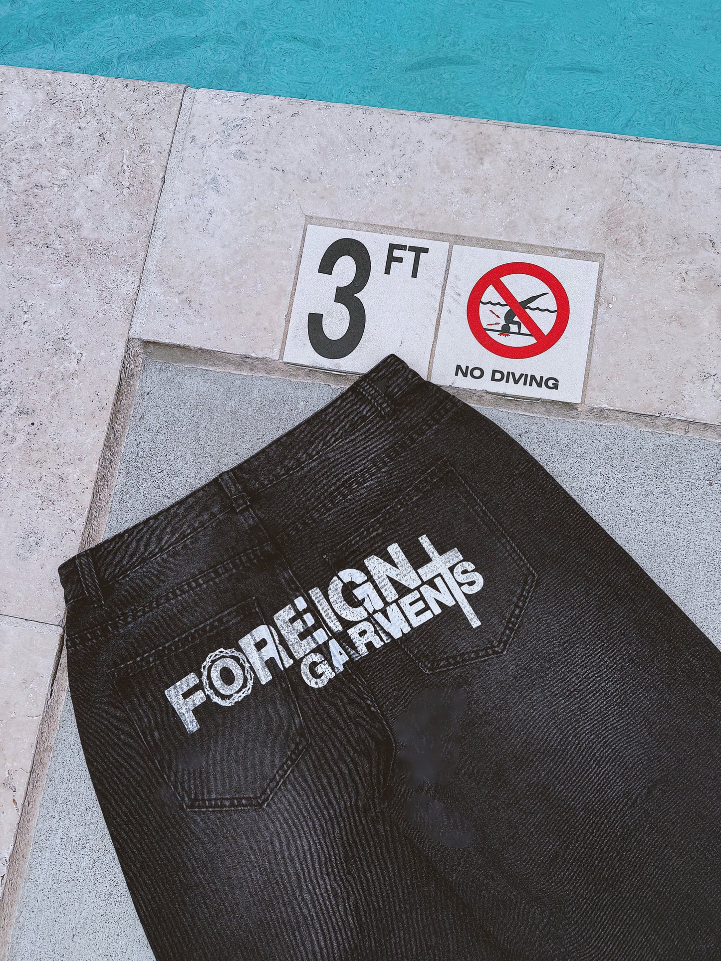 Black "Blessed" Denim