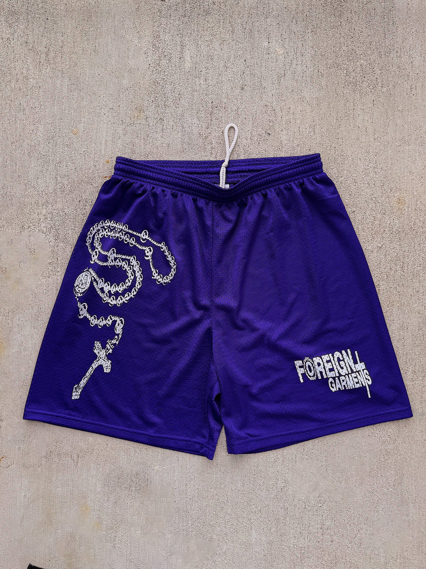 "Rosary" Shorts Purple