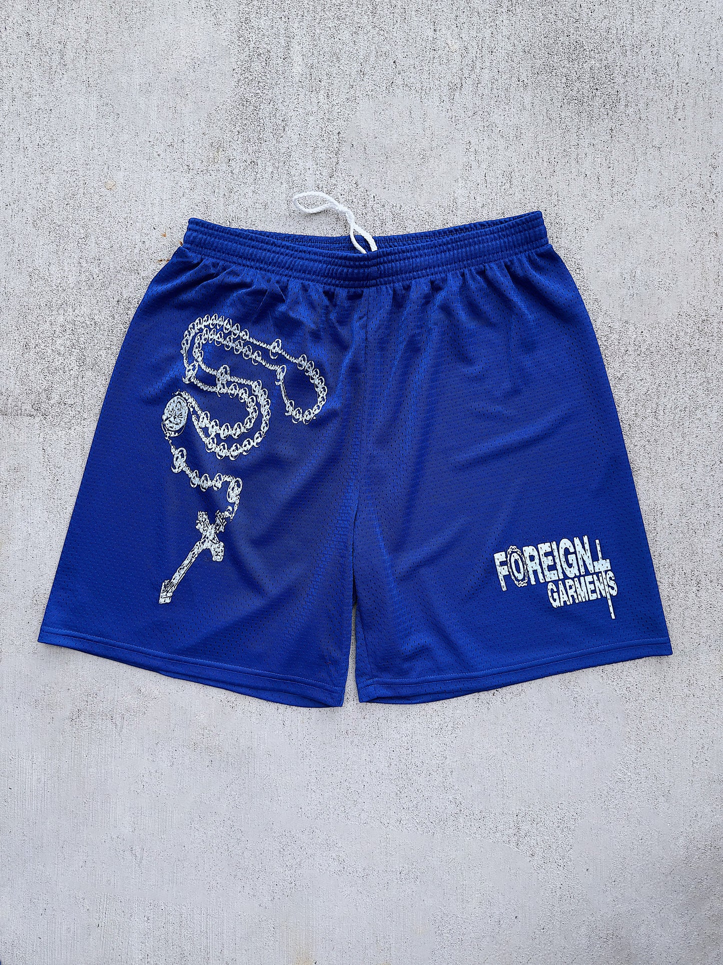 "Rosary" Shorts Blue