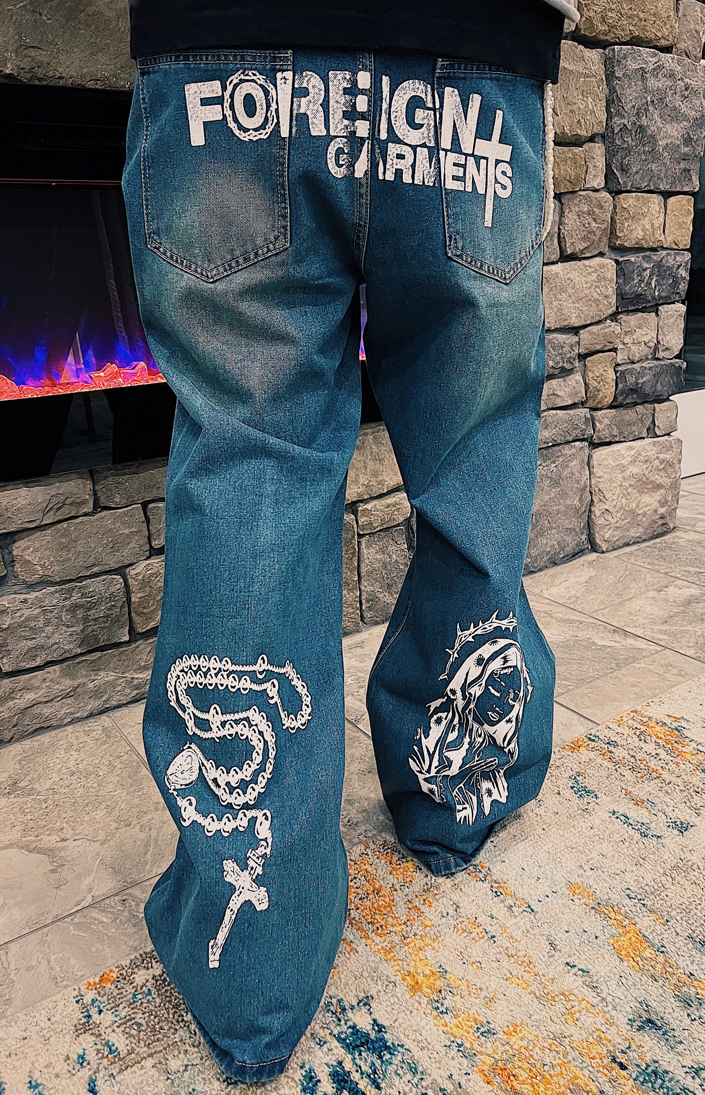 "Foreign Garments Blessed Flare Denim"