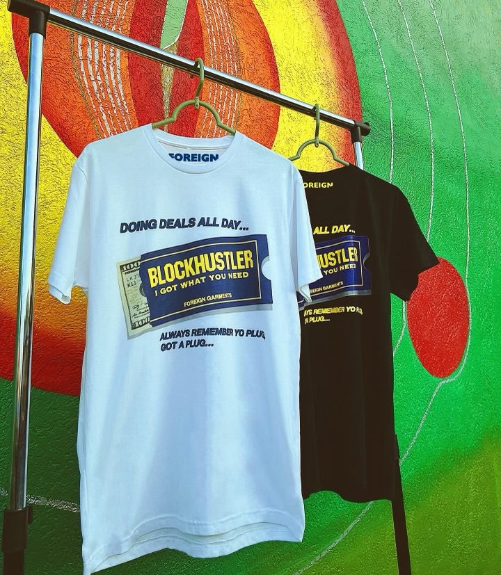 "Blockhustler" T-Shirt White