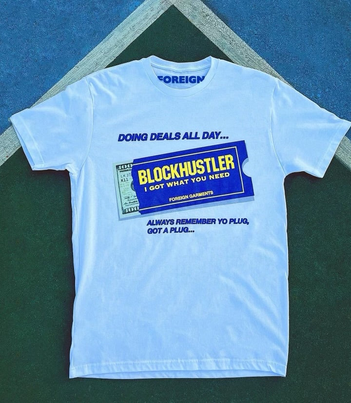 "Blockhustler" T-Shirt White