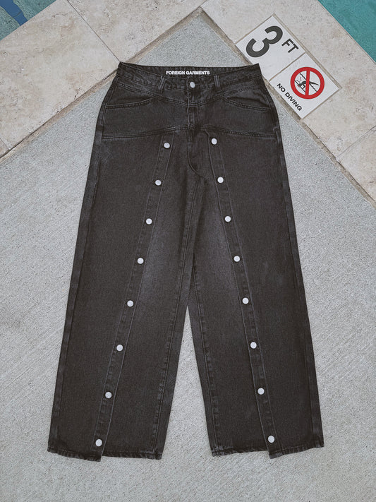 Black "Blessed" Denim