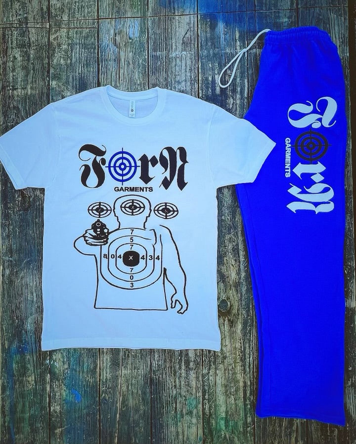 "Scope" Collection T-Shirt and Pants Set Blue