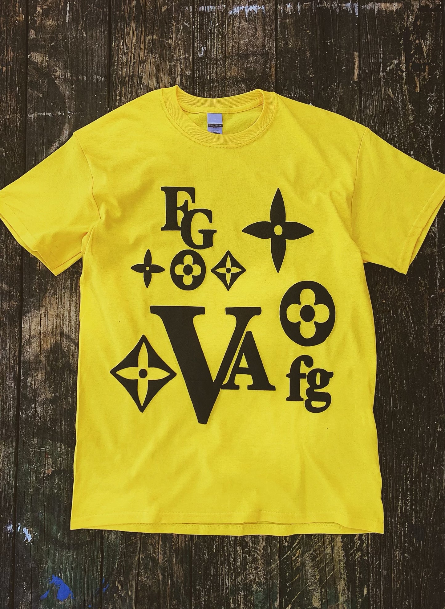 "Bootleg LV" Collection T-Shirt Yellow