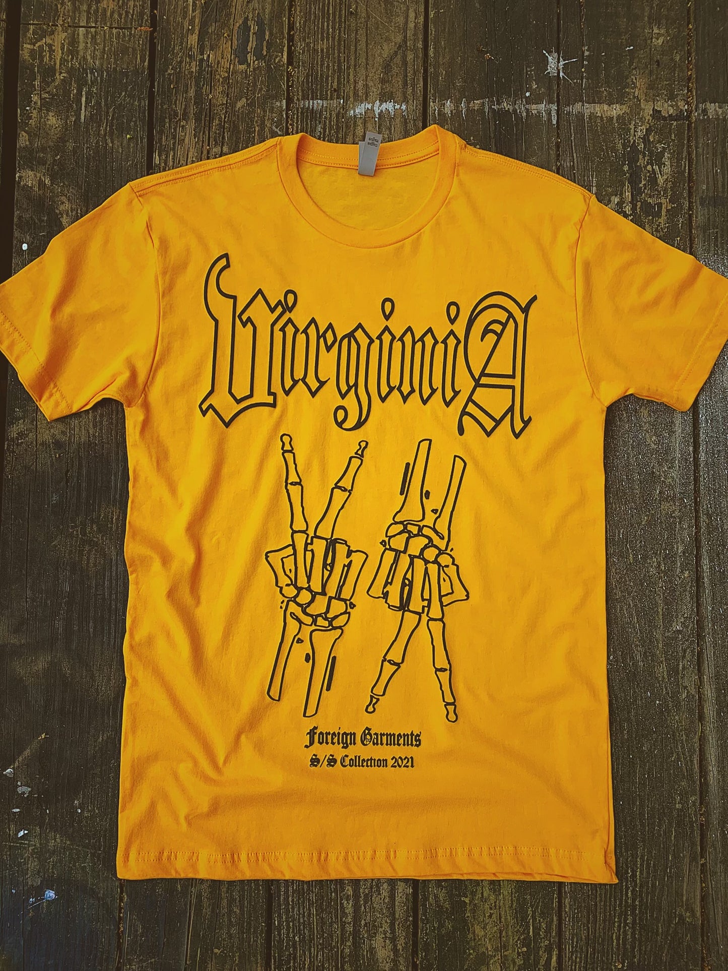 "VA Bones" Collection T-Shirt Yellow 2021