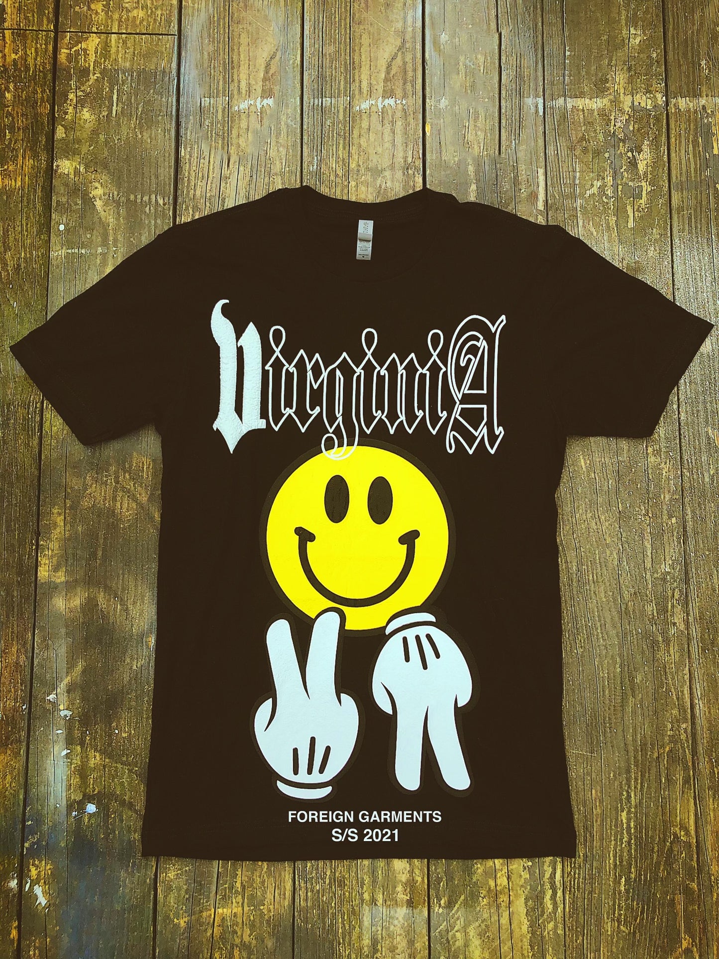 "Smiley VA" T-Shirt Black 2021