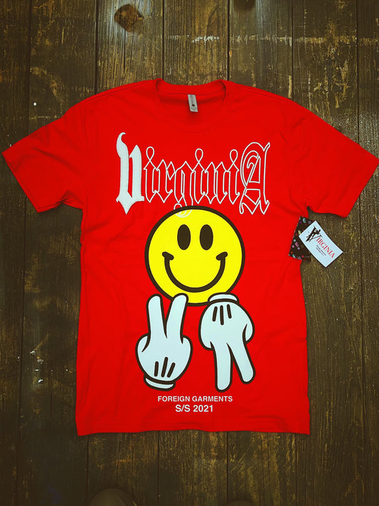 "Smiley VA" T-Shirt Red 2021