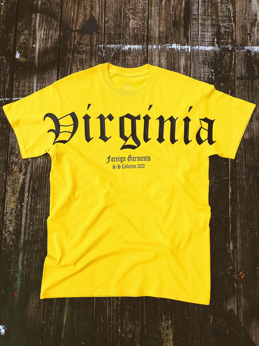 “ "Foreign Garments X Virginia" OG Yellow T-Shirt 2020